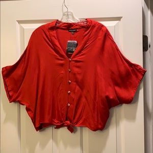 Style Envy Red ladies blouse